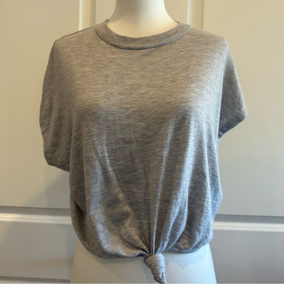 ALICE + OLIVIA Cammy Tie-Front Short-Sleeve T-Shirt size S - Picture 11 of 11